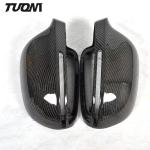 ABS Auto Side Mirror Covers Carbon Fiber Rearview Mirror Cover For Audi A6 C7