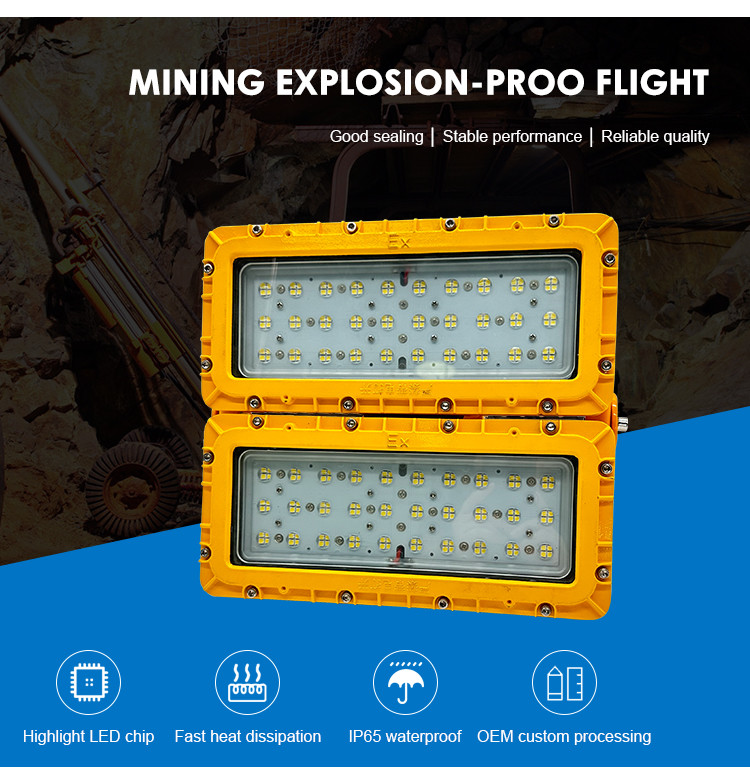 Portable Highlight LED Explosion Proof Lighting Antirust 400W