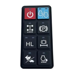 Quality 80 Shore A Laser Carving Waterproof Silicone Remote Control Buttons wholesale