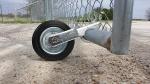 6inch Hot Galvanized Gate Wheel for Heavy Duty Sliding Gates in Outdoors