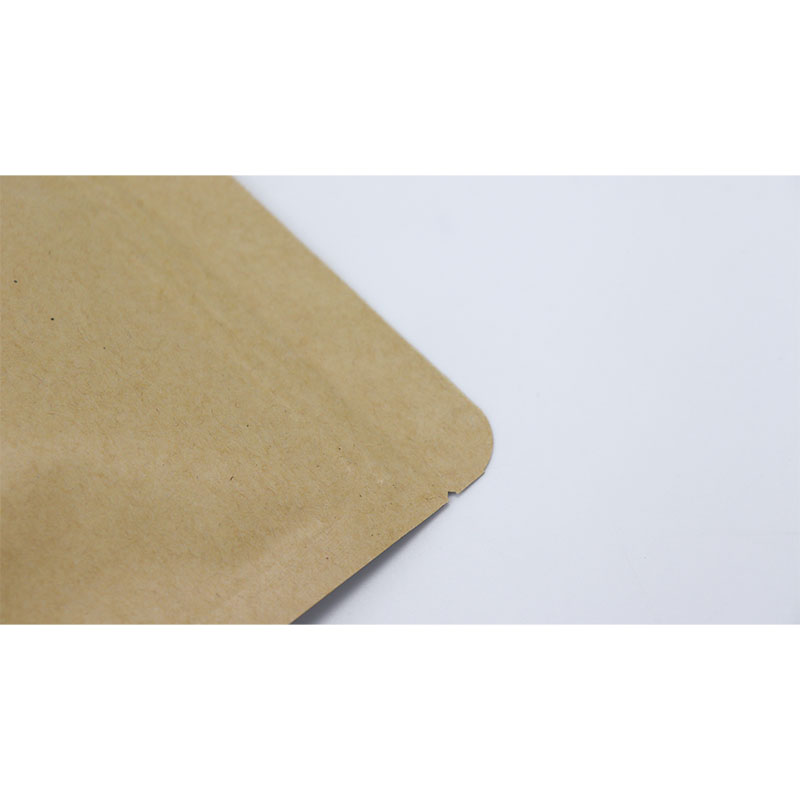 Manufactures Selling Custom Size Kraft Stand Up Pouch Packaging With Zipper Lock
