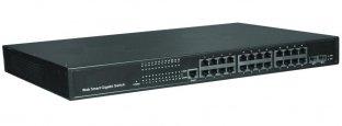 2 Gigabit SFP Slot L2 managed Fiber Optic Switch With Streamlined Web based