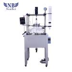450rpm Stirring Speed 0.098Mpa Vacuum Chemical Single Glass Reactors