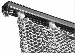 Quality 3.75m height Aluminium Chain Mail Curtain Hotel Use wholesale