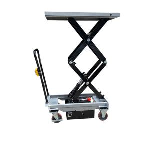 Quality Mini Hydraulic Portable Scissor Lift Tables 150kg 27.56''X17.72'' Mobile Max Height 29.72in wholesale