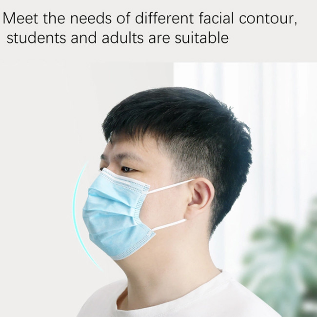 3 Ply Medical Spandex Disposable Earloop Face Mask Anti Dust