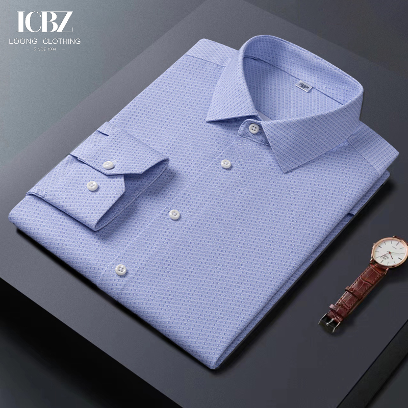 Customized 100% Cotton Men's Dress Shirts With Long Sleeve Non Iron Sample Acceptable