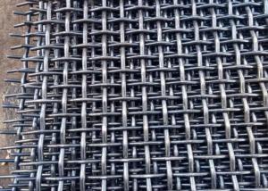 China 300 Micron 8 - 30mm Stainless Steel Crimped Wire Mesh Stone Crusher Screen on sale