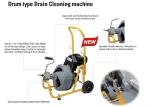 4" Electric Drain Pipe Cleaning Machine Ridgid K400 Sewer Machine Cable