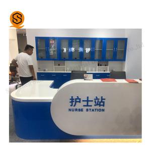 Quality Nurse Station Artificial Stone Reception Desk , Hospital Reception Counter wholesale