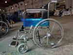 Surgical Care Folding Steel Wheelchair With Solid Castor