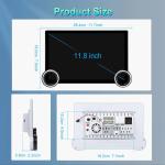 Dual Knobs Universal Car Radio For 11.8 Inch Landscape Display With Carplay
