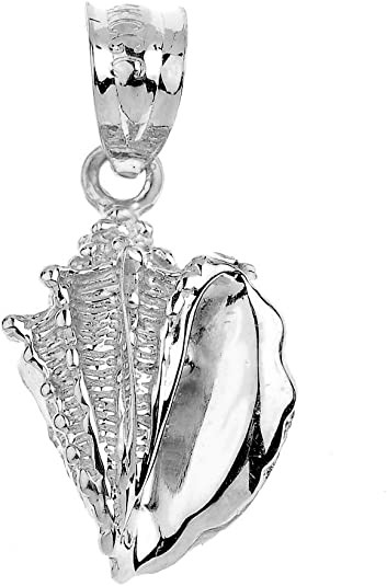 925 Sterling Silver Sea Shell Bead Charm Pendant Necklace For Daughter