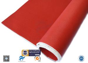 Quality 3784 C Glass Red Silicone Coated Fiberglass Cloth Thermal Insulation Cover wholesale