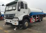 5000 Gallon Water Tank Truck SINOTRUK 11.00R20 Radial Tyre 9920 × 2496 × 3550 Mm