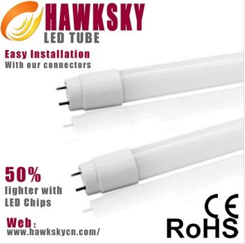 Plastic material Lamp body T8 fluorescent lamp