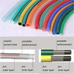 Fibre reinforced water chemical pvc net braided reinforced vinyl pvc fiber hose