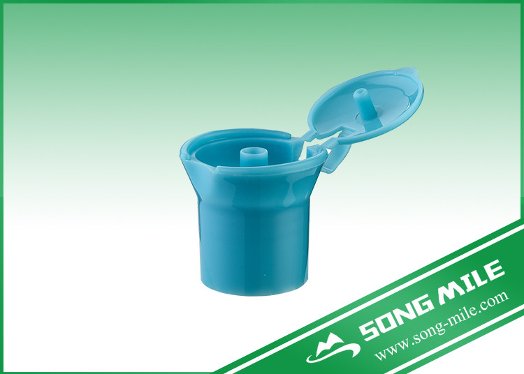 24mm PP Blue Unique Plastic Cap for Cosmetic