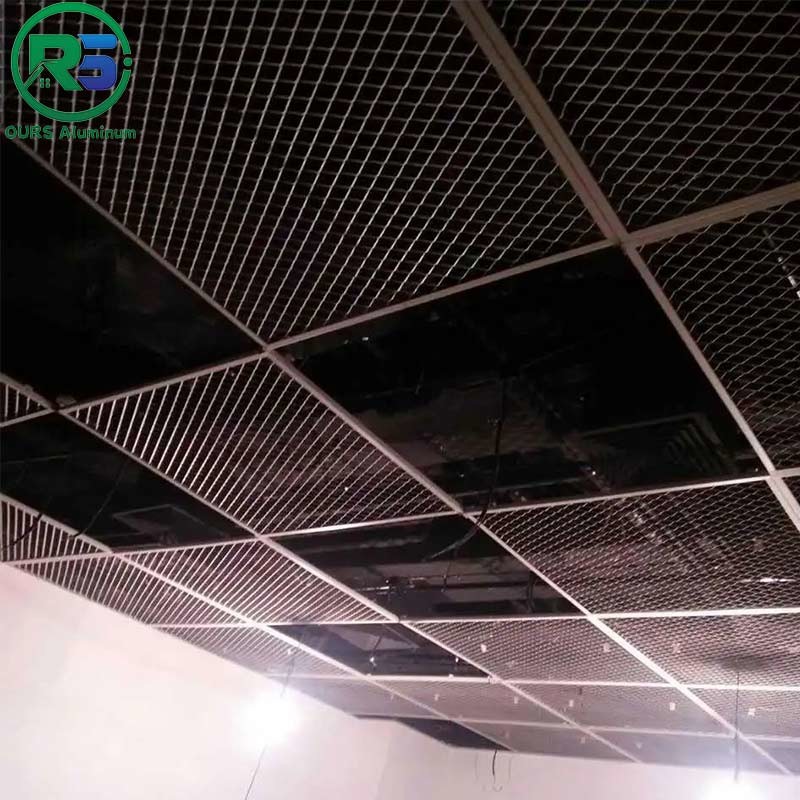 Anodized Aluminum Expanded Sheet Metal Mesh Roof And Wall Cladding Panels