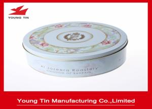 Quality Empty Round Cookie Gift Tins Container Full Color Printed For Biscuit Packaging wholesale