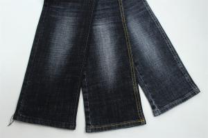 Quality Dark Blue Grey Crosshatch Slub Cotton Spandex Denim Fabric For Jeans wholesale