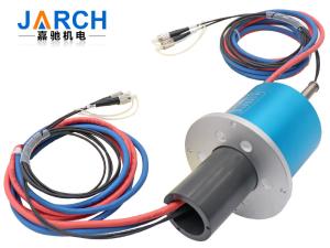 Quality 150RPM 2 Channels 2 Circuits 10A Fiber Optical Slip Ring wholesale