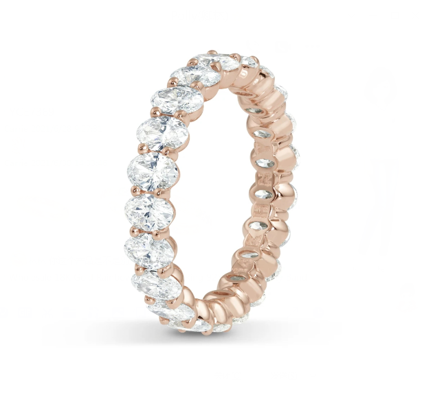 14K Gold Plated Cubic Zirconia Open Twist Eternity Band Ring ECO Friendly