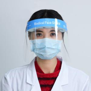 Quality Anti Dizziness Plastic Face Visor , 33*22cm Adult PPE Clear Face Shield wholesale