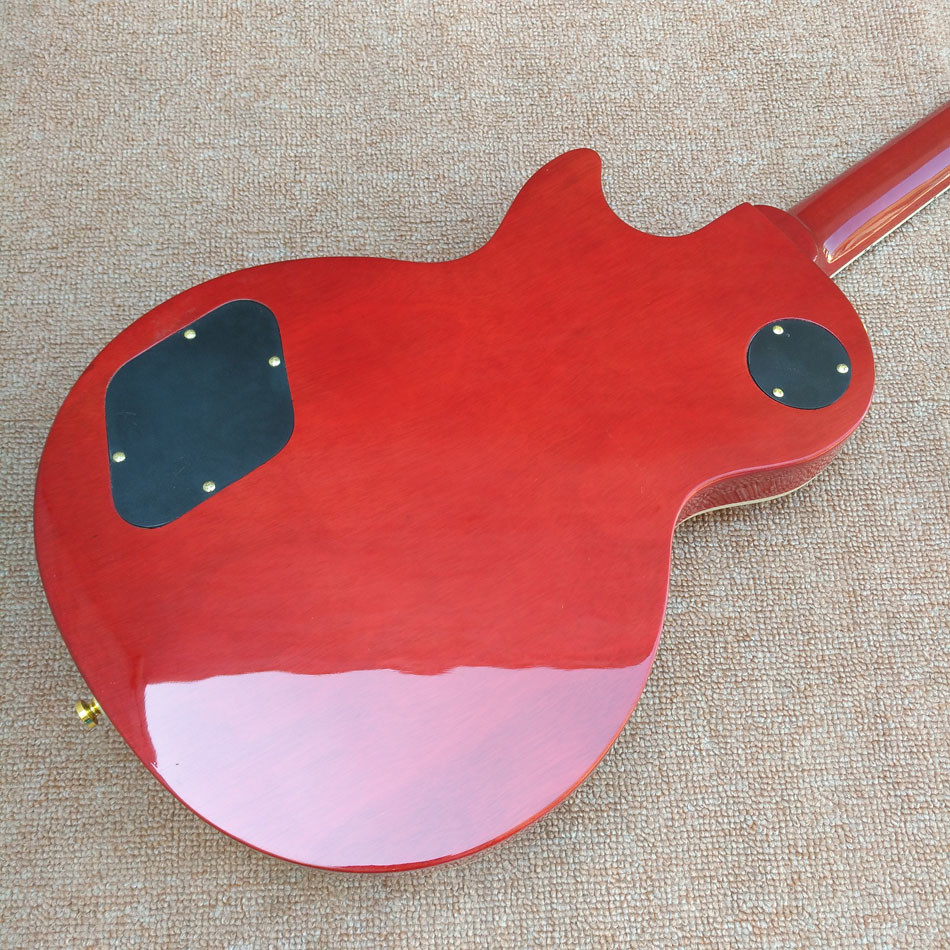 Standard LP 1959 R9 electric guitar, Cherry burst color electric guitar with Gold hardware, free shipping