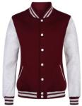 Plastic Button Mens Baseball Coat , Reversible Fleece Baseball Jacket For Sports