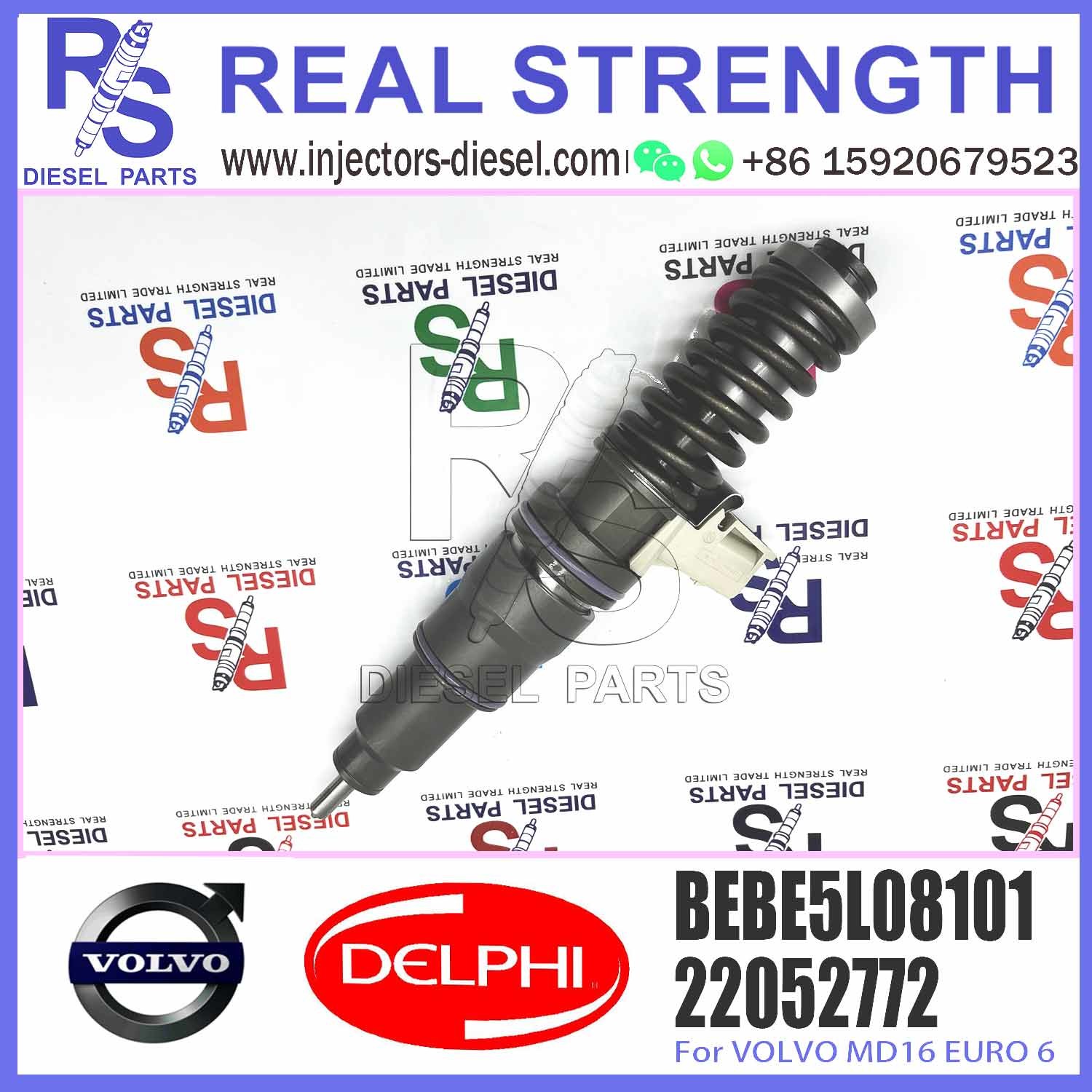 Common Rail Injector 22717955 Diesel Injector BEBE5L08101 For Engine V-O-L-V MD16