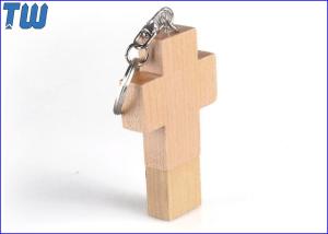 Quality Christmas Gifts Wooden Cross 2GB USB Memory Stick Thumbdrives wholesale