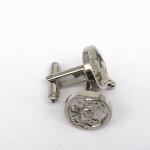 Custom Size Antique Gold Cufflinks , Sleeve Shirt Mens Engraved Cufflinks