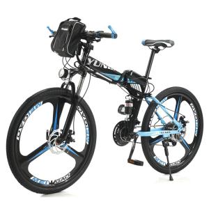 Quality 27.5 29 Inch Foldable Electric Mountain Bike For Adults Full Suspension 6 Spokes E-Mtb wholesale