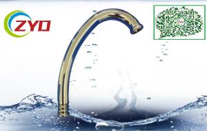 Quality 18mm SUS 201 Bended Pipe Chrome Single Hole Faucet Accessory Gooseneck Spout Kitchen Spout Zinc Hexnut 22mm Benz Aerator wholesale
