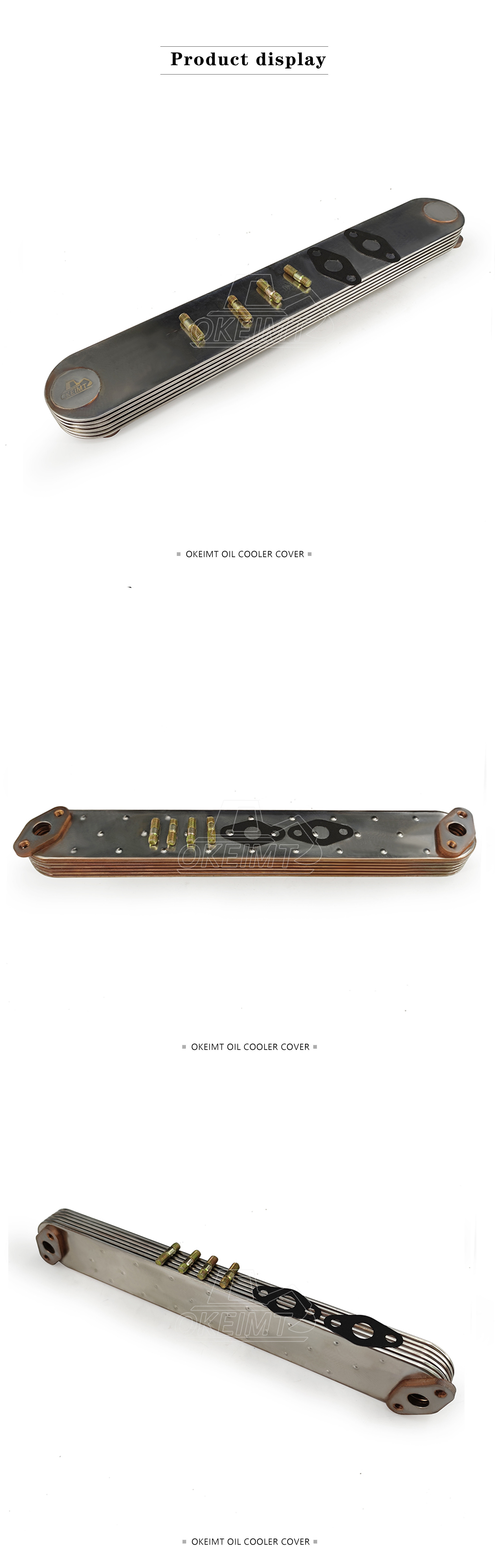 Supply Daewoo Excavator Generator DE12 DE2T engine Parts 65.05605-5027 Oil Cooler Element