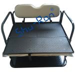 Golf Cart Rear Flip Back Seat Kit for Yamaha Drive -Stone Gray