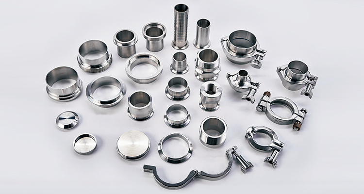 High Pressure SS Pipe Fittings , SS316L 2 Inch Tri Clamp Ferrule
