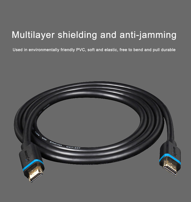 Gold Plated 1.5m 4k Tv HDMI Cable No Delay Premium Speed COAXIAL Type