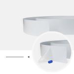 50 Meters White Painting Channel Letter Aluminium Trim Cap Bending