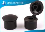 Customized Easy Open Plastic Flip Top Caps Hot Stamping Frosting For Dispensing