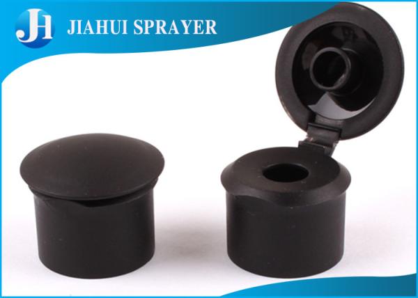 Customized Easy Open Plastic Flip Top Caps Hot Stamping Frosting For Dispensing