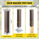 Customized Q235 Steel Mail Box Post Stand Powder-coated for Garden and Outdoor