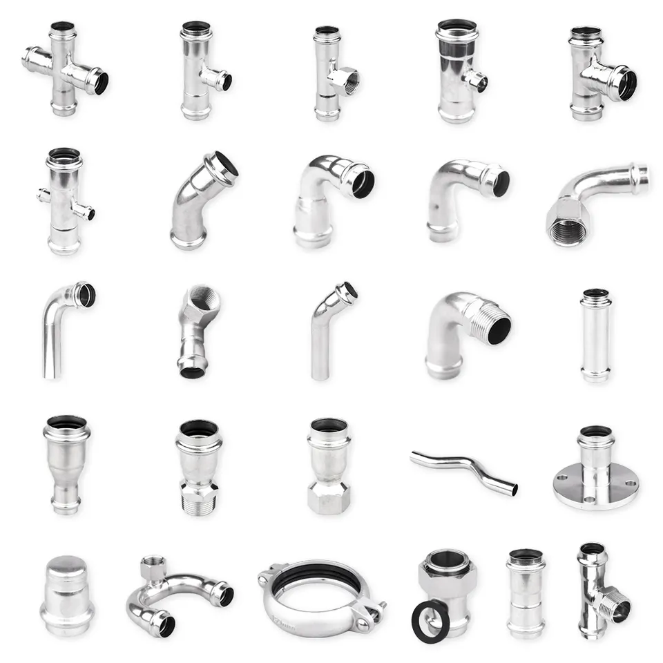 Round Head Code Stainless Steel 304/316L Pro Press Fittings for Plumbing Water System