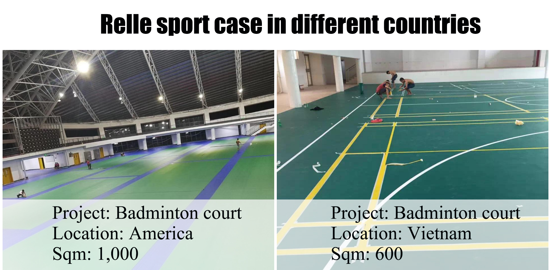 Floor Accessories Provided Relle PVC Vinyl Flooring Rolls for Indoor Badminton Court