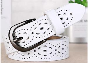 Quality White Width 35mm Women's Fashion Leather Belts Custom Logo wholesale