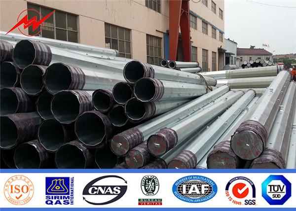 Telescoping Painting Pole Power Distribution Conical Electric Steel Pole For