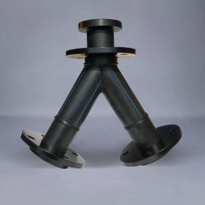 Quality Sdr11 PE Y Elbow Pipe Gentain Fabricated Fitting 2mm~3mm Thickness Non toxic wholesale