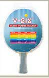 Quality V-SIX 3 Star Table Tennis Bats 5 Layers Poplar Plywood Color Handle For Competition wholesale
