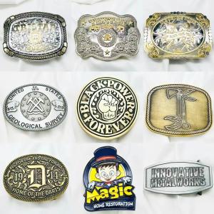 Quality Zinc Alloy 2d 3d Gold Metal Mens Custom Belt Buckle wholesale
